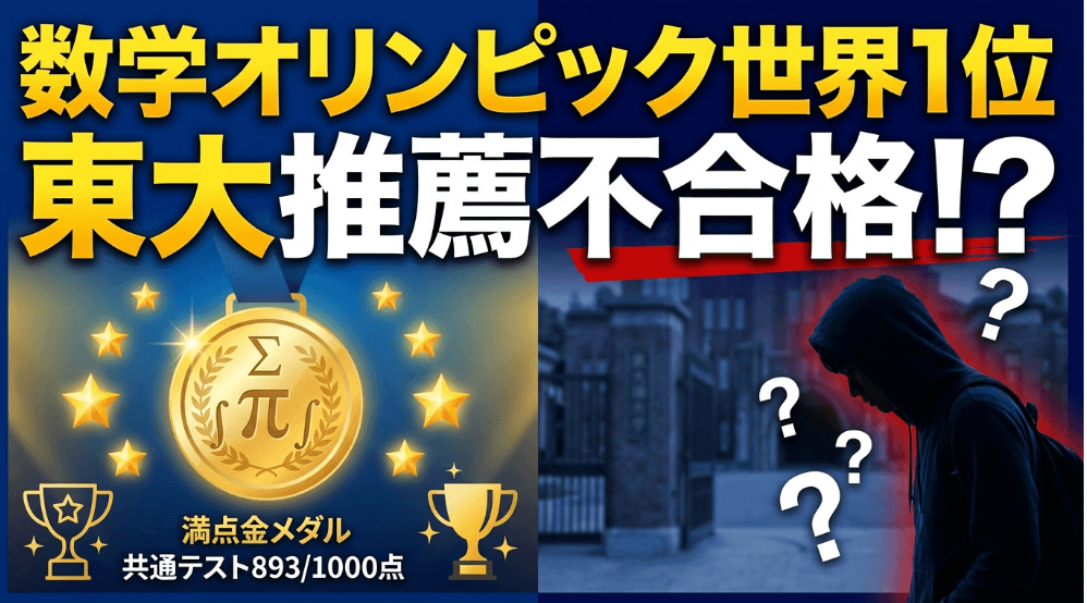 数学オリンピック優勝でも東大推薦不合格!?東大推薦で求められているものとは。