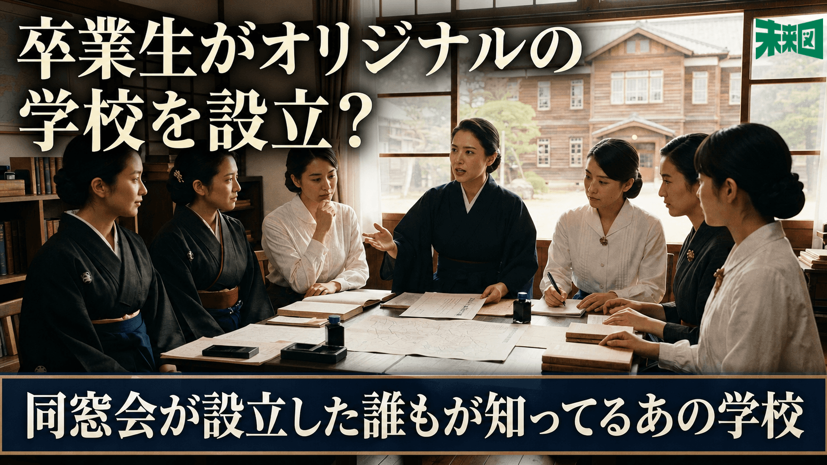 同窓会に創られた新しい学校!?戦前から繋がれた女子教育の4つのバトン