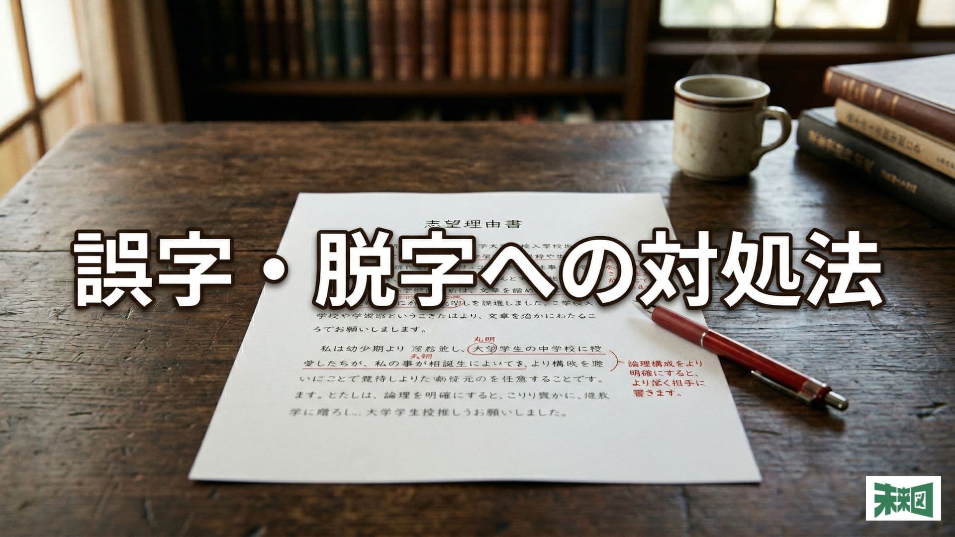 志望理由書で誤字・脱字があると選考に落ちる?見つけたときの対処法も紹介