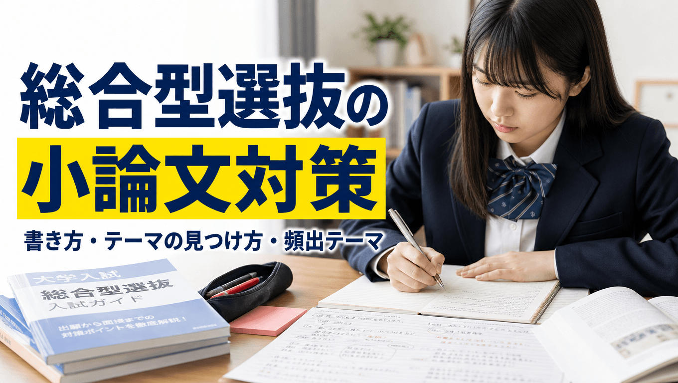 総合型選抜(AO入試)の小論文対策ですべきこと! 頻出テーマや評価基準も