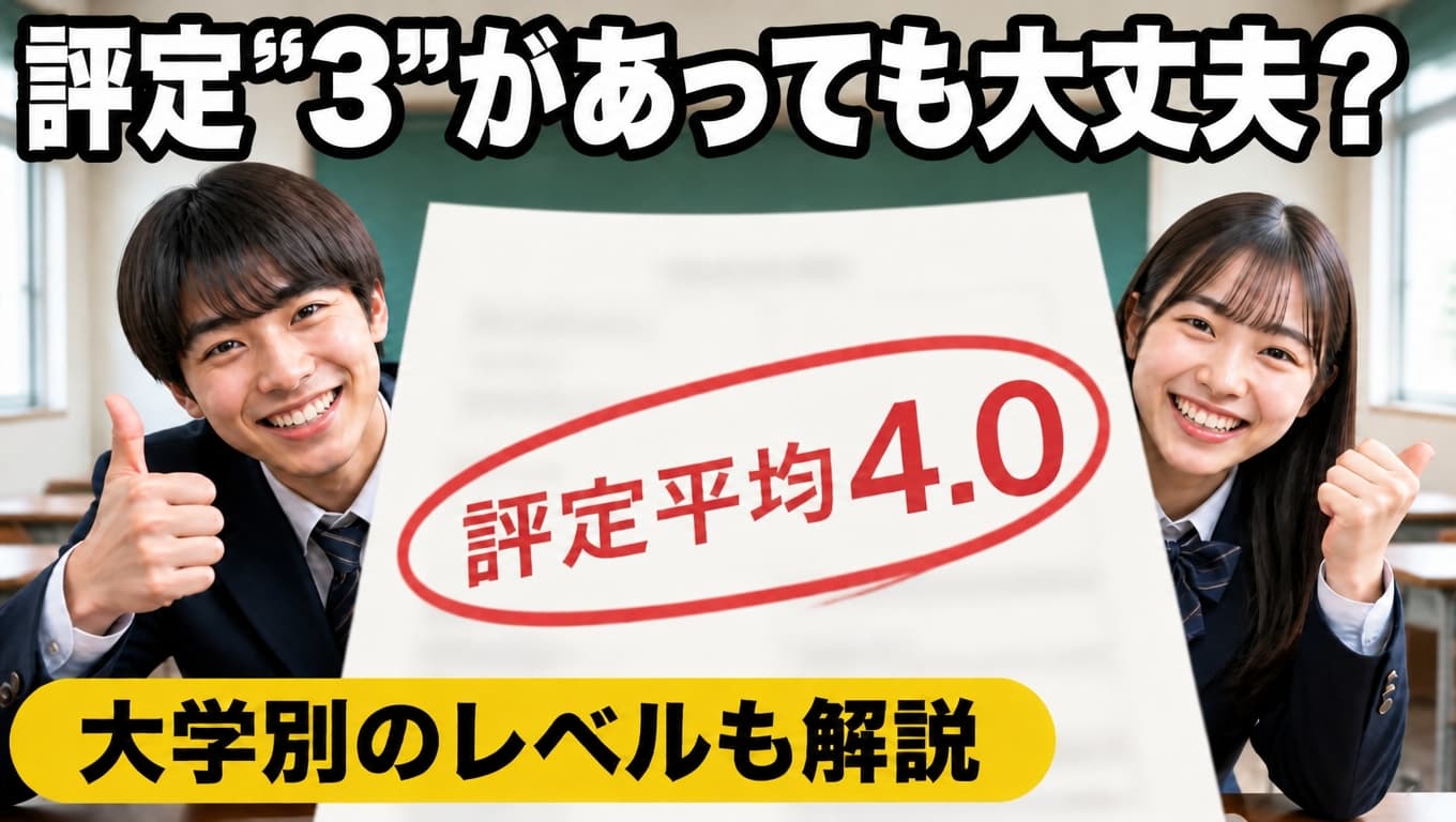 評定平均4.0に必要な成績の内訳!目指せる主な大学や4.2に上げる方法も
