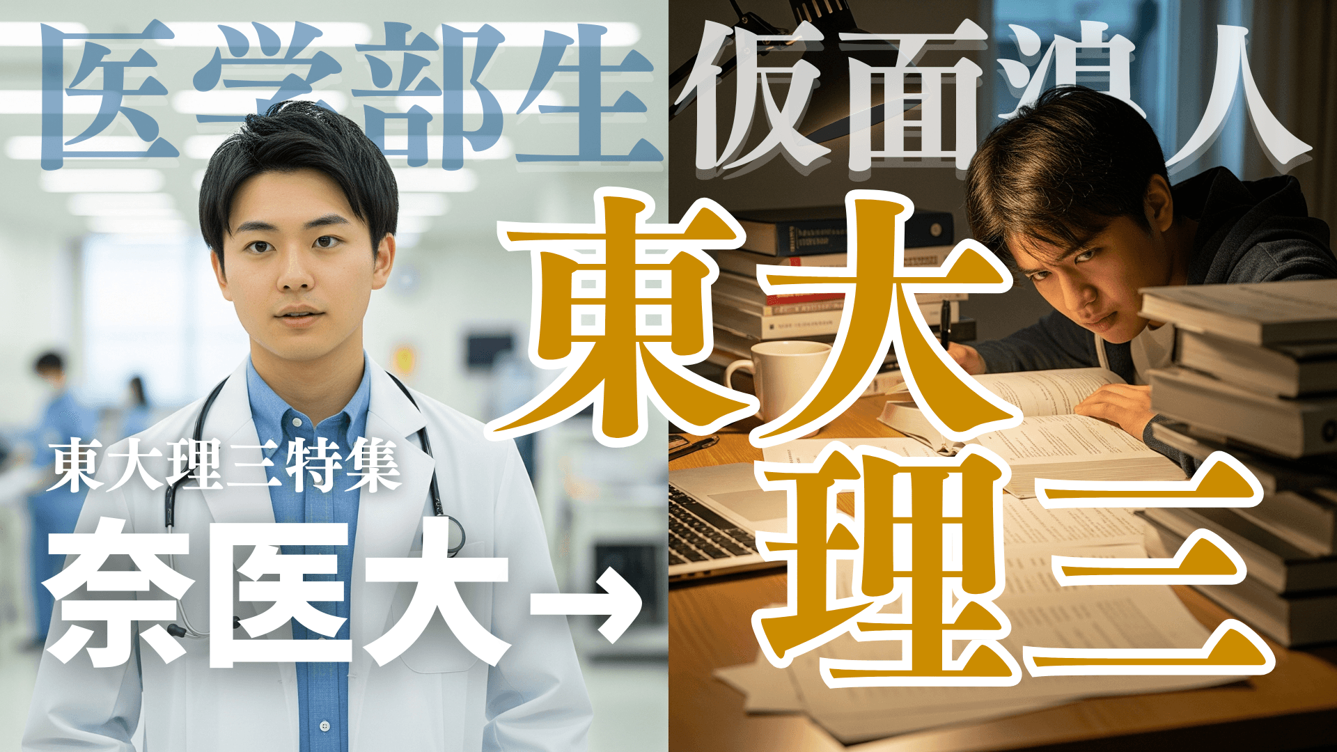 奈良医科大に合格したのに仮面浪人で東大理3⁉︎理3合格者インタビュー!